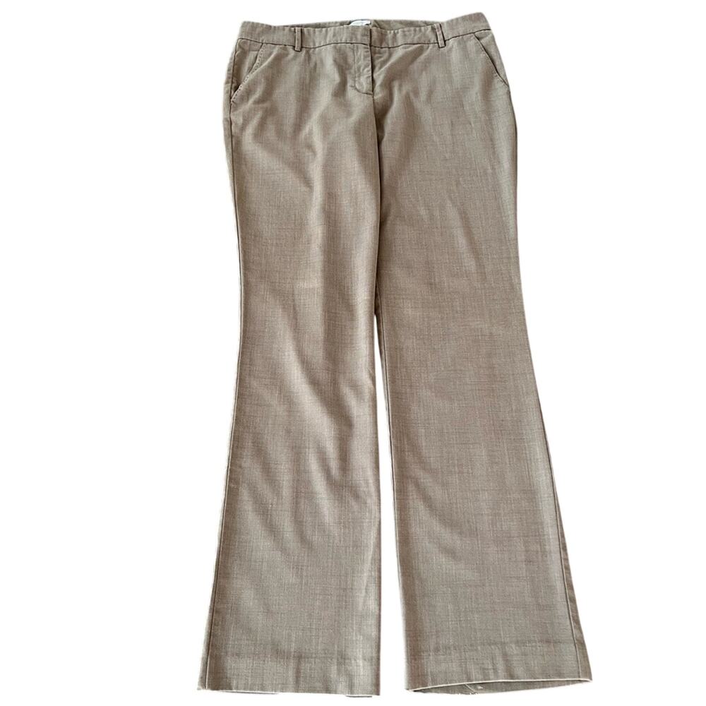 New York & Company Women's Tan Boot Cut Dress Pants | 14 Tall